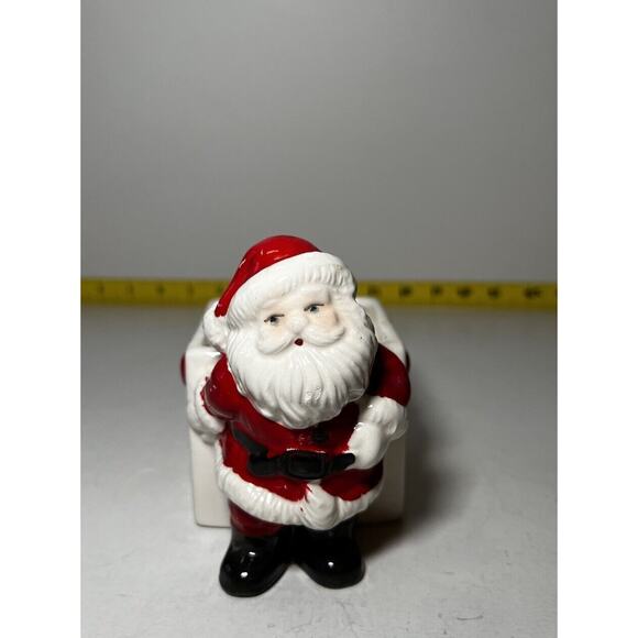 Vintage Santa Claus Christmas Ceramic Planter Brazil 1950s Retro Decor - Picture 3 of 14